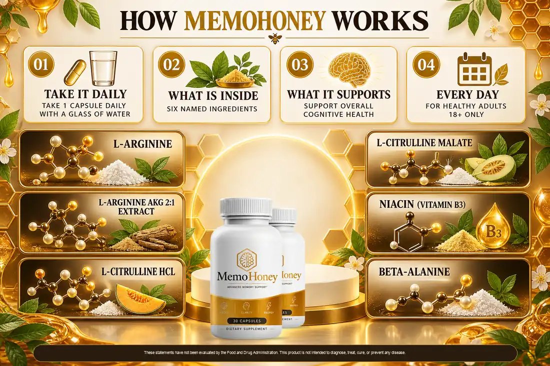 How MemoHoney works, as the brand explains it